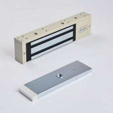 R-Lock RL-EM350-LSG - Электромагнитный замкок, 350кг, DC12/24B, цвет серый, RAL7032 (галечный серый), два датчика втроены в корпус замка: датчик Холла и магнито-контактный датчик